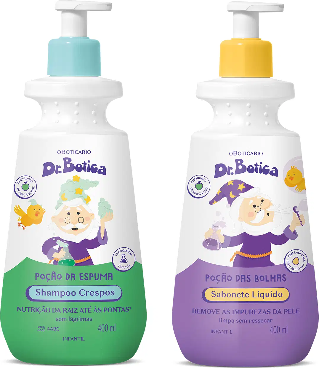 Kit Dr. Botica o Boticário Crespos 4 ABC + Poção das Bolhas (2 Produtos)