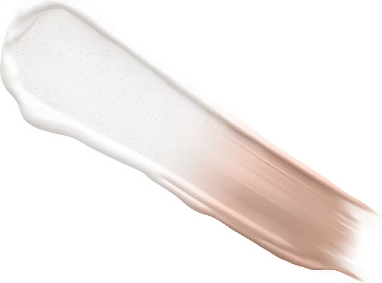 o BB Cream Multiprotetor FPS 40 da marca Make B. Sense na cor 1 inicialmente tem uma textura cremosa e branca e, à medida que ele se espalha na pele, vai adquirindo a tonalidade do seu rosto.