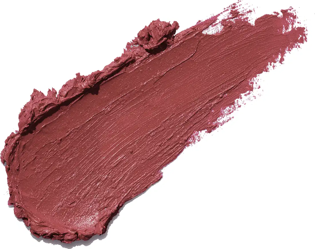 Textura do batom cremoso da marca Intense na cor rosa com um rastro cremoso e uniforme no fundo branco.