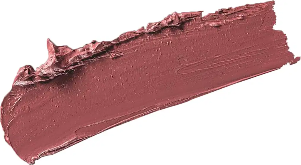 Textura cremosa, brilhante e de cor marrom do batom preenchedor Marrom Nude Chic Make B. Hyaluronic.