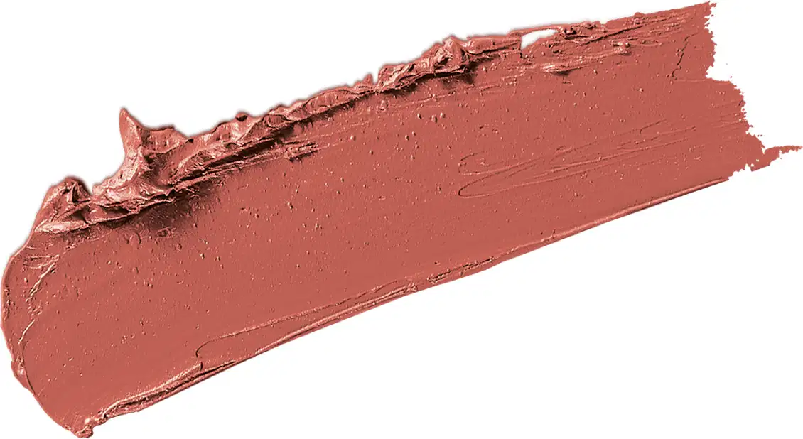 Textura cremosa, brilhante e de cor marrom do batom preenchedor Marrom Candy Tofee Make B. Hyaluronic.