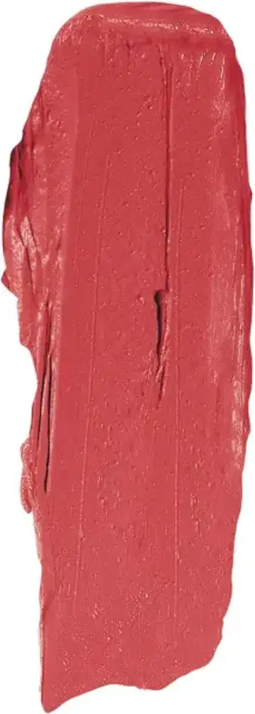 Imagem da textura cremosa e brilhante de do batom Intense cor vermelha, com superfície irregular e aparência mate.