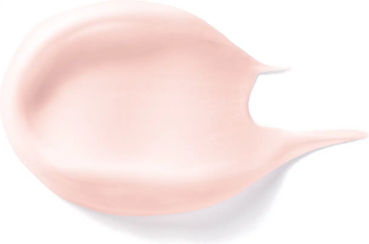 Imagem da textura suave e cremosa de creme acetinado corporal L'eau de Lily Soleil, com acabamento brilhante e superfície lisa, em tons de bege claro.