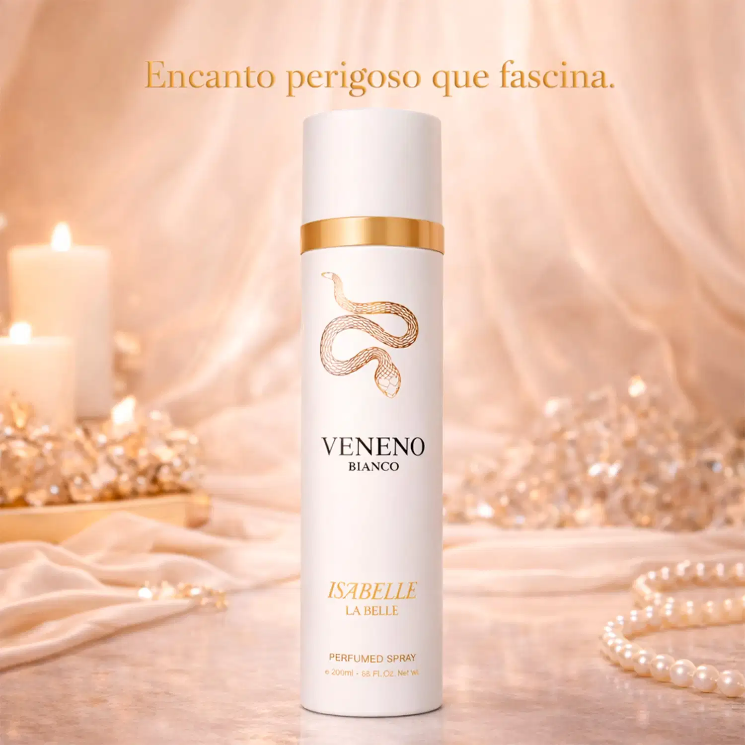Body Splash Isabelle La Belle Veneno Bianco, 300ml.