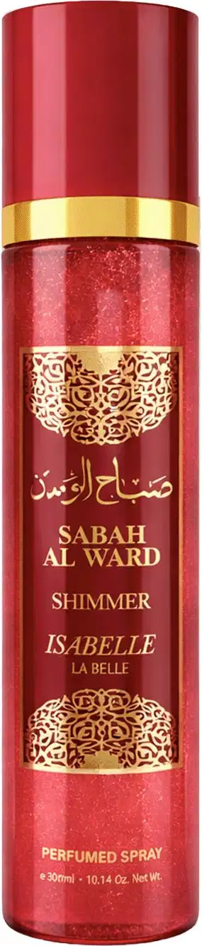 Body Splash Isabelle La Belle Shimmer Sabah Al Ward, 300ml.
