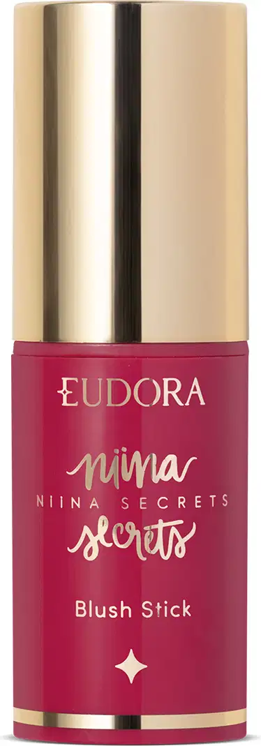 Blush em Bastão Eudora Niina Secrets Stick Daily Amora, 5g.