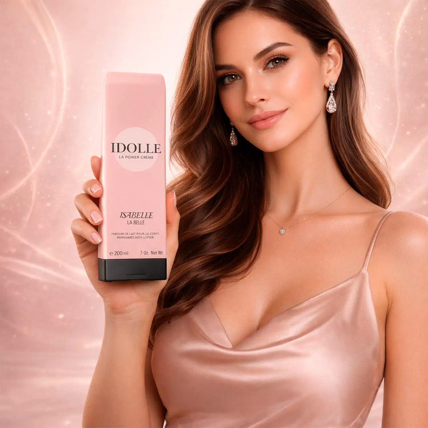 Loção Hidratante Corporal Isabelle La Belle Idolle La Power Crême, 200ml.
