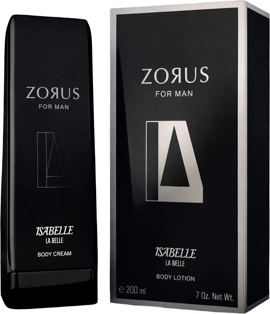 Loção Hidratante Corporal Isabelle La Belle Zorus for Man, 200ml.