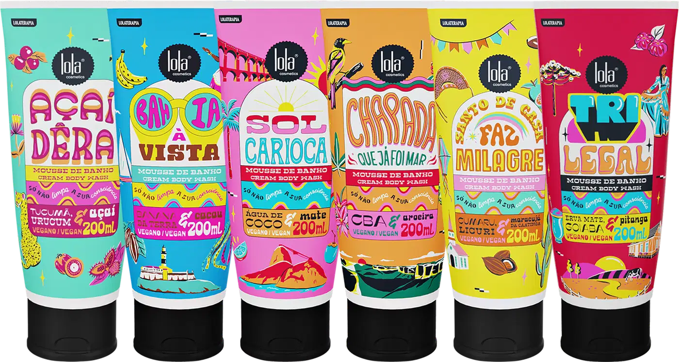 Kit Lola From Rio Corpo & Banho Sexteto. 6 produtos.