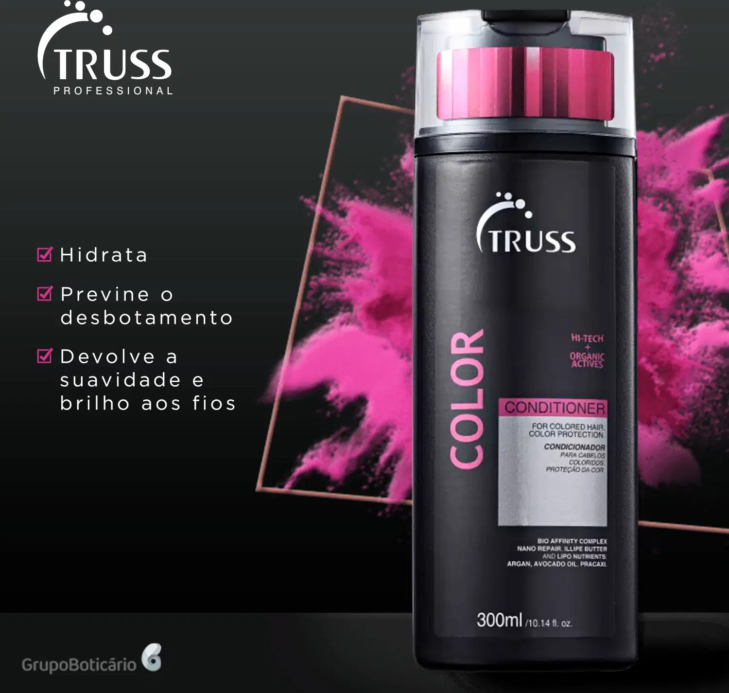 Kit TRUSS Color + Uso Obrigatório Oil Trio, 3 produtos.