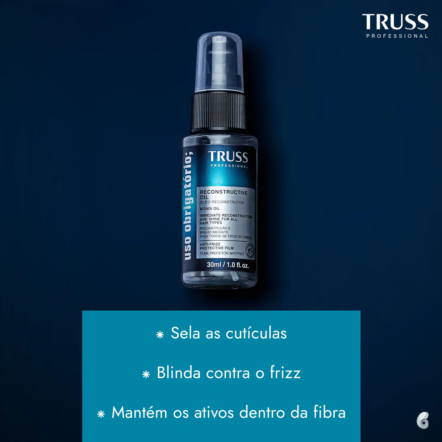 Kit TRUSS Color + Uso Obrigatório Oil Mini, 3 produtos.