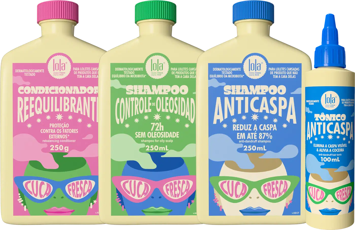 Kit Lola from Rio Cuca Fresca Quarteto, 4 produtos.