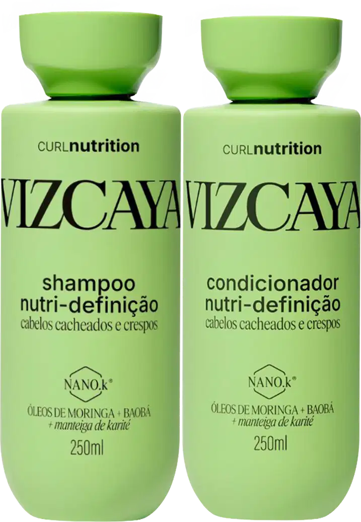 Kit Vizcaya Curl Nutrition Duo Basic, 2 produtos.
