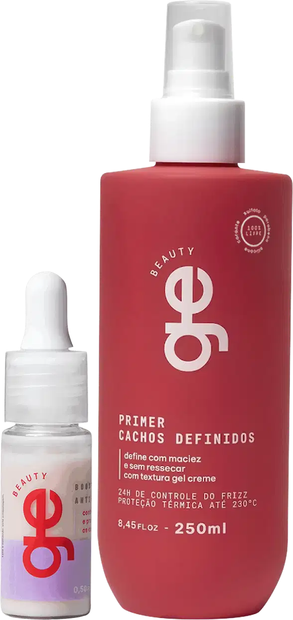 Kit GE Beauty Dupla Cachos Sem Frizz Duo, 2 produtos.