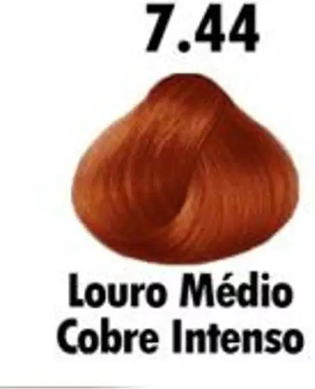 Coloração Permanente Mairibel Hidraty 7.44 Louro Médio Cobre Intenso, 60g.