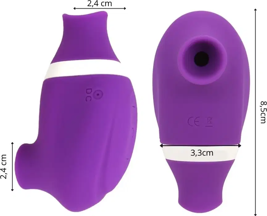 Sugador de Clitóris Sexy Import Sensevibe Lick Roxo, 1 produto.