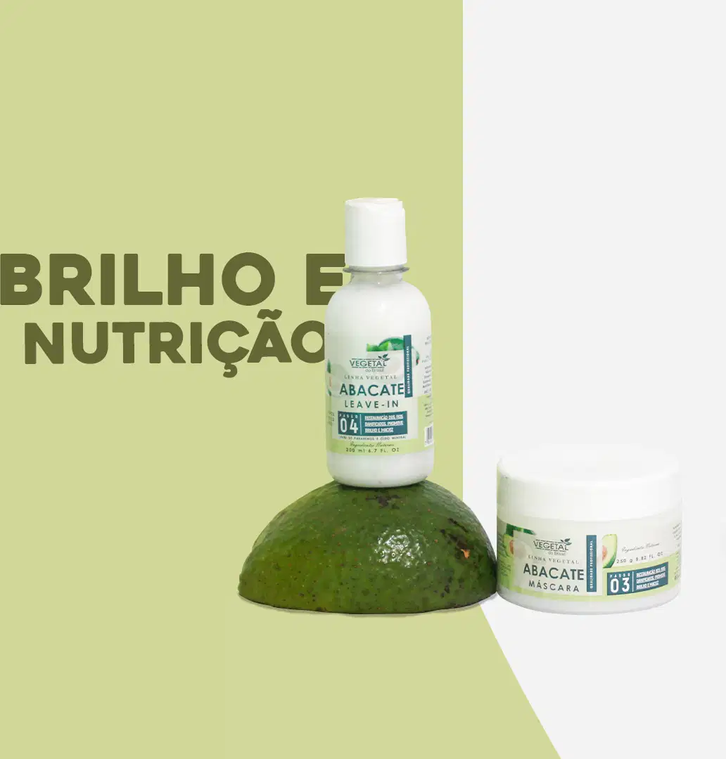 Kit Vegetal do Brasil Linha Vegetal Abacate Quarteto, 4 produtos.