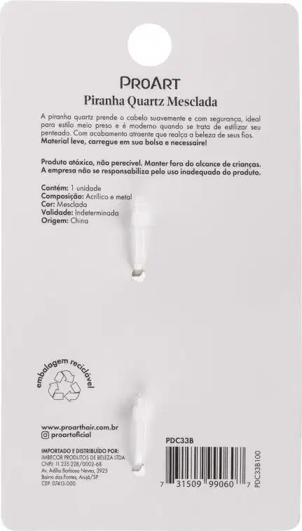A imagem mostra o verso da embalagem com mais informações sobre o produto.