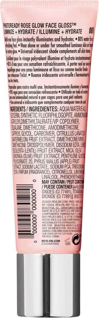 Verso do produto, com descrição da fórmula e modo de uso.