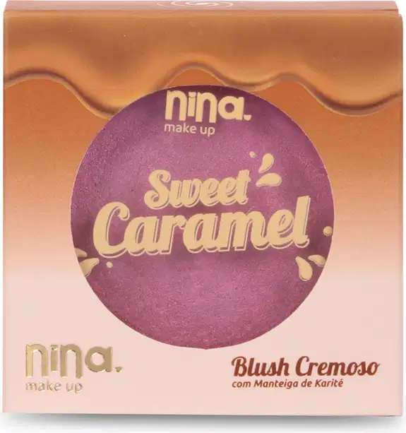 Blush Cremoso Nina Makeup Sweet Caramel Grape, 5g.