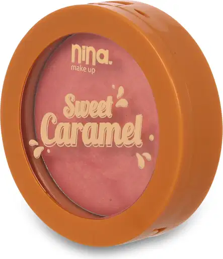 Blush Cremoso Nina Makeup Sweet Caramel Peach, 5g.