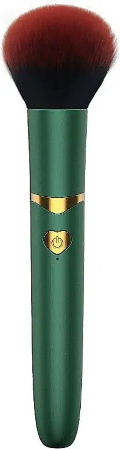 Vibrador Discreto 7 Modos Formato Pincel de Blush Verde Sexy Import