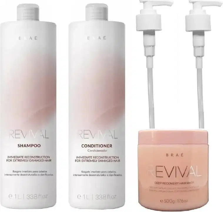 Kit Braé Revival Salon Pump, 5 produtos.