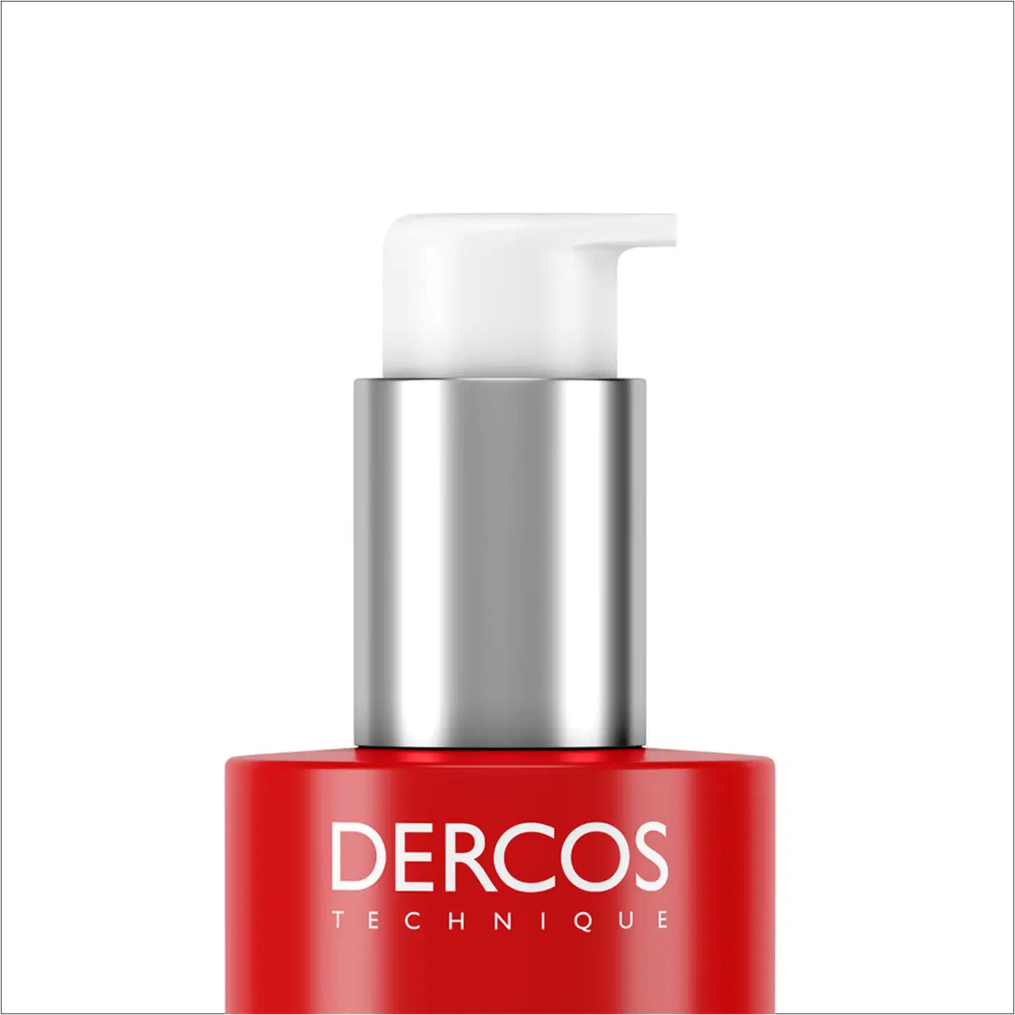 Frasco de tratamento capilar Dercos Collagen Repair 17 da Vichy, com embalagem vermelha e prata, contendo 150g do produto. O rótulo destaca os peptídeos pró-colágeno e o tratamento de ultra reparação para todos os tipos de cabelos danificados.