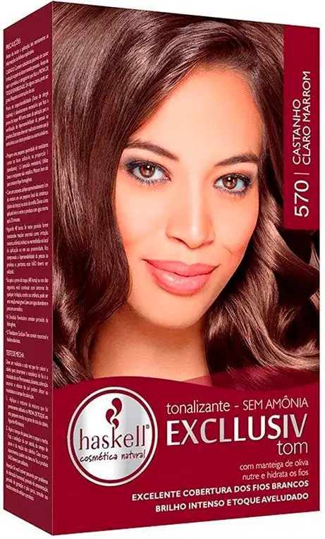 Tonalizante Haskell Excllusiv Tom 570 Castanho Claro Marrom