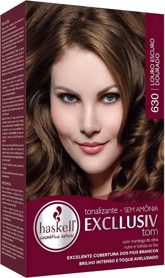 Tonalizante Haskell Excllusiv Tom 630 Louro Escuro Dourado