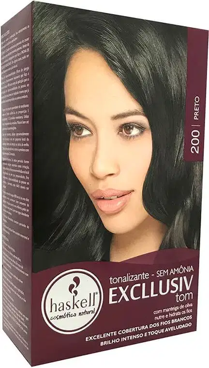 Tonalizante Haskell Excllusiv Tom 200 Preto