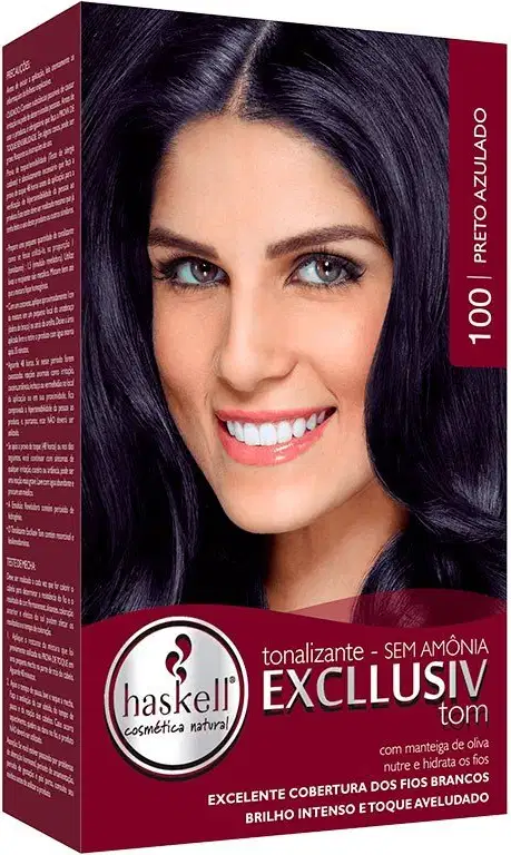 Tonalizante Haskell Excllusiv Tom 100 Preto Azulado