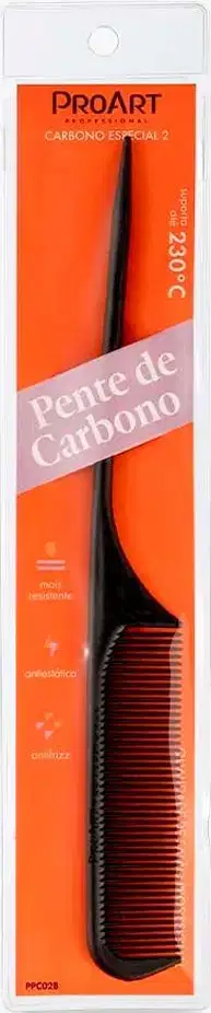 ProArt Carbono - Pente Fino com Separador de Mechas na embalagem
