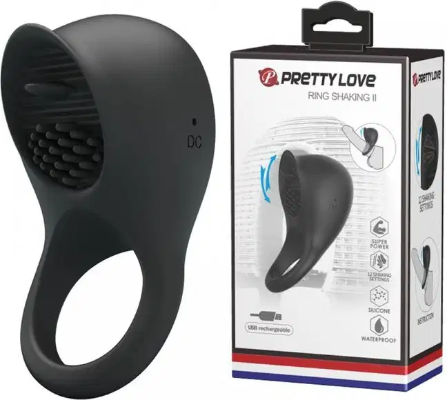 Anel Peniano Vibratório Pretty Love Ring Shaking II, 1 produto.