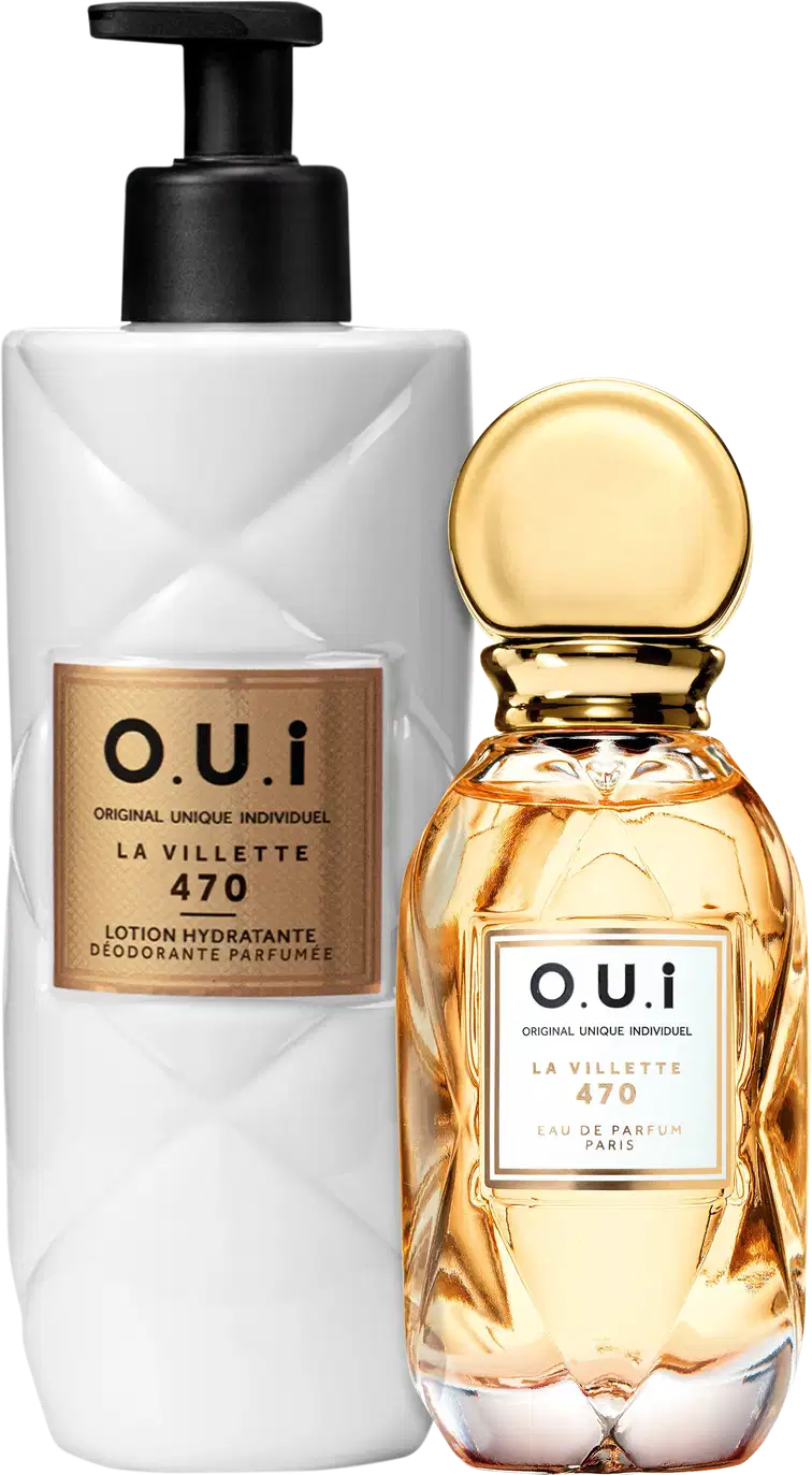 Kit com Eau de Parfum e Hidratante Desodorante La Villette 470, da marca O.U.i.