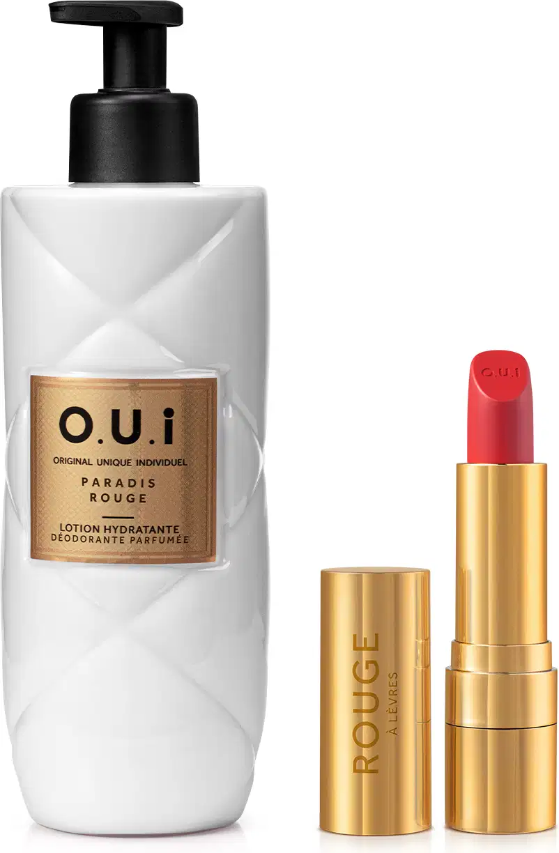 Kit O.U.i Paradis Rouge + Rouge à Lèvres, 2 produtos.