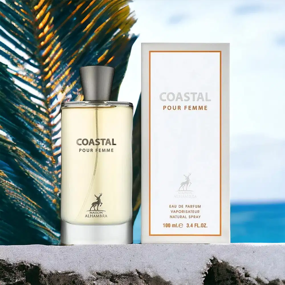 Perfume Importado Feminino Coastal Pour Femme Maison Alhambra EDP, 100ml.