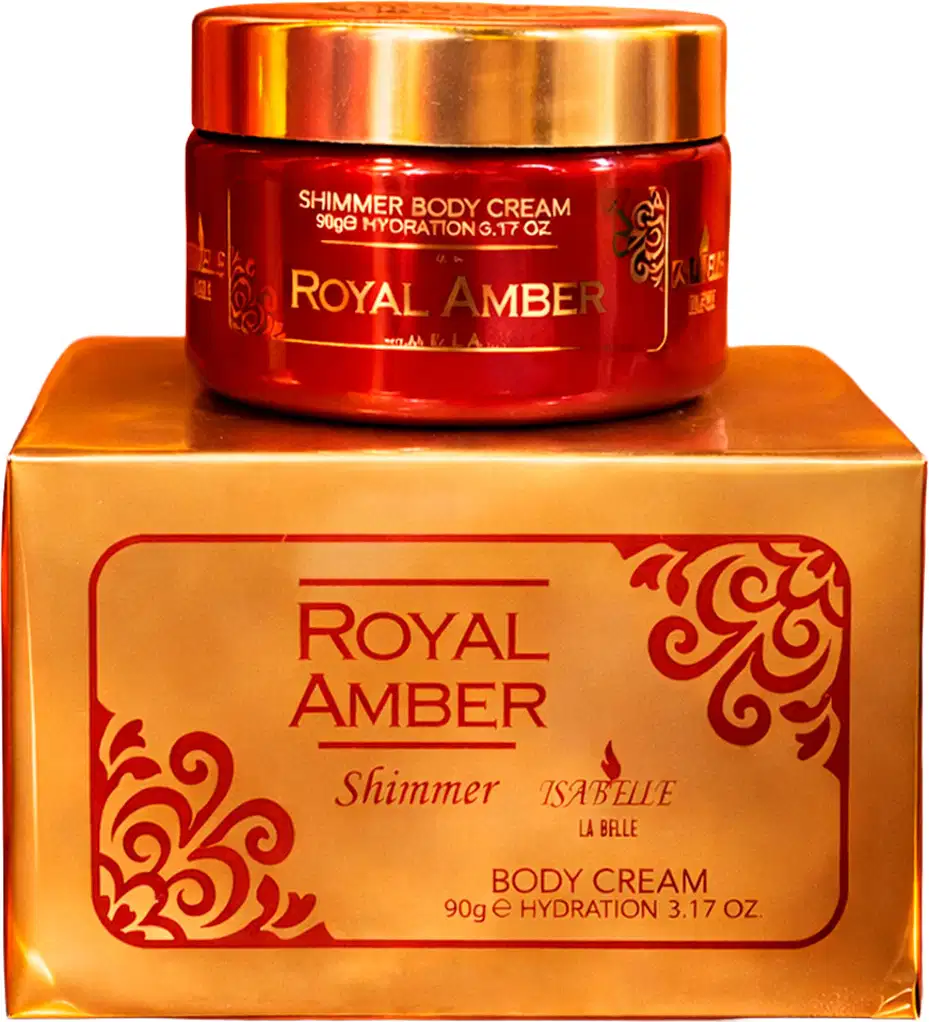 Creme Hidratante Corporal Isabelle La Belle Shimmer Royal Amber, 90g.