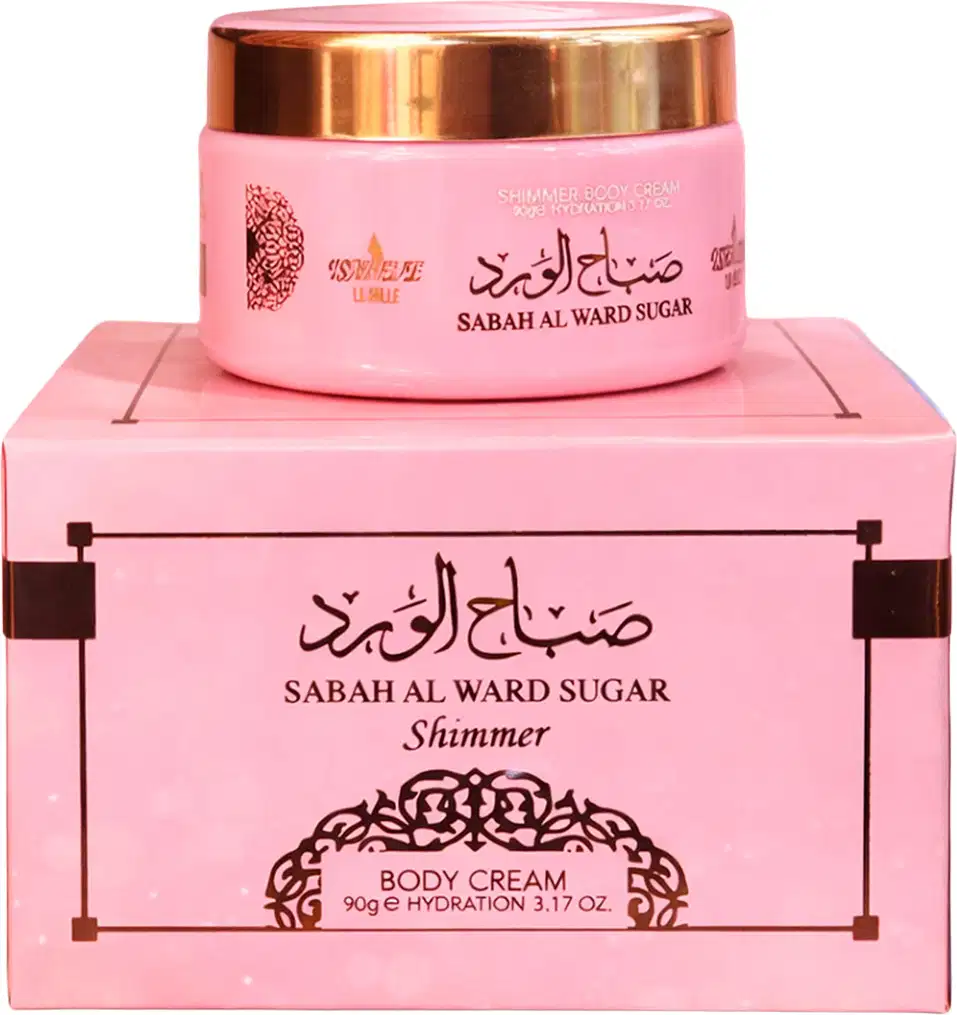 Creme Hidratante Corporal Isabelle La Belle Shimmer Sabah Al Ward Sugar, 90g.