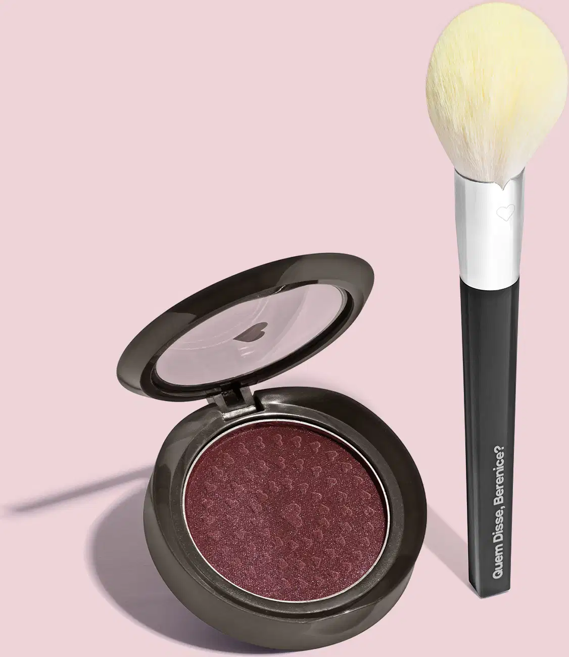 Kit Quem Disse, Berenice? Multi Pó & Blush + Blush Compacto Malva Amoratin, 2 produtos.