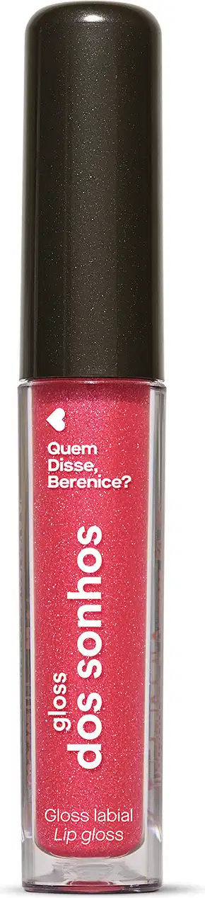 Gloss labial Dos Sonhos em tom cereja brilhante