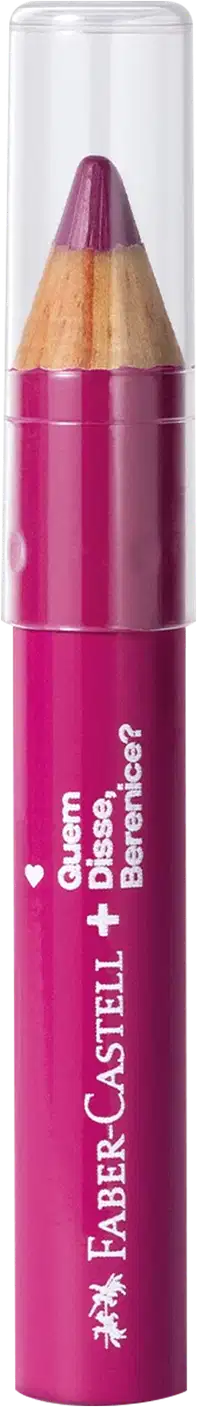 Lápis jumbo 3 Em 1 na cor rosa da marca Quem Disse, Berenice? com corpo na tonalidade do produto e tampa transparente.