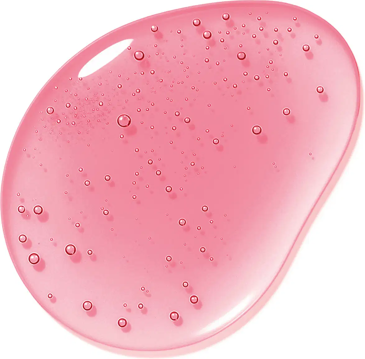 Image, da textura rosada e translúcida com pequenas bolhas, aparentando consistência gelatinosa e brilhante, ocupando toda a superfície da imagem.