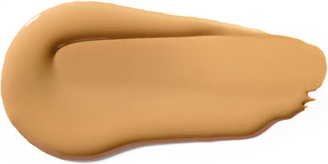 Textura cremosa e suave, com tonalidade amarelo-dourada, apresentando aspecto homogêneo e brilho sutil, característico de um produto de beleza da marca Vult.