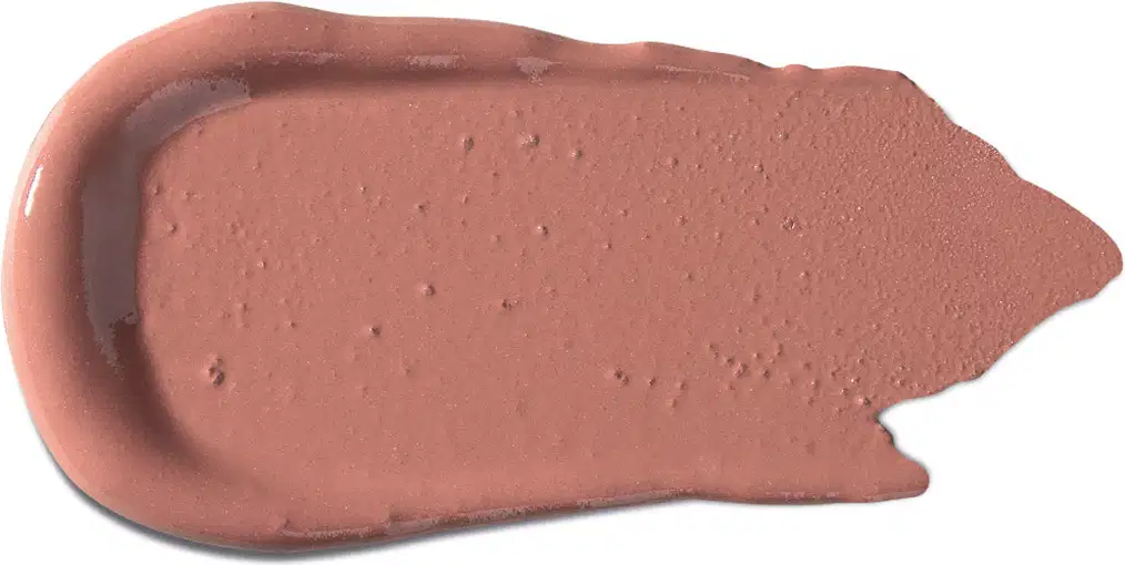 Textura cremosa, com acabamento aveludado e tom rosado característico de um produto de maquiagem da marca Vult. Apresenta superfície lisa e uniforme, sugerindo uma consistência suave e deslizante.