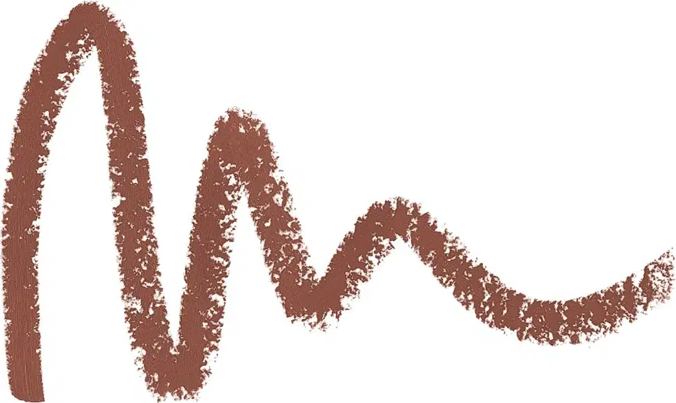 Textura cremosa e aveludada de um batom marrom escuro da marca Vult, com acabamento opaco e pigmentação intensa.