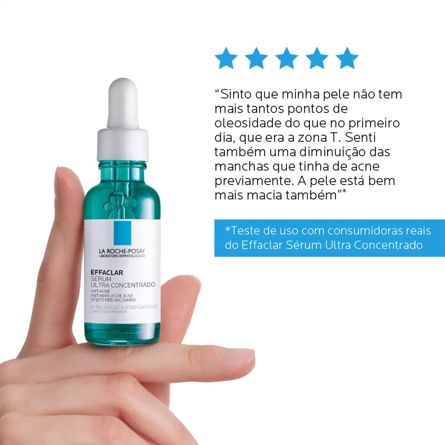 A imagem mostra o Sérum Antiacne Effaclar Ultra Concentrado da marca La Roche-Posay.