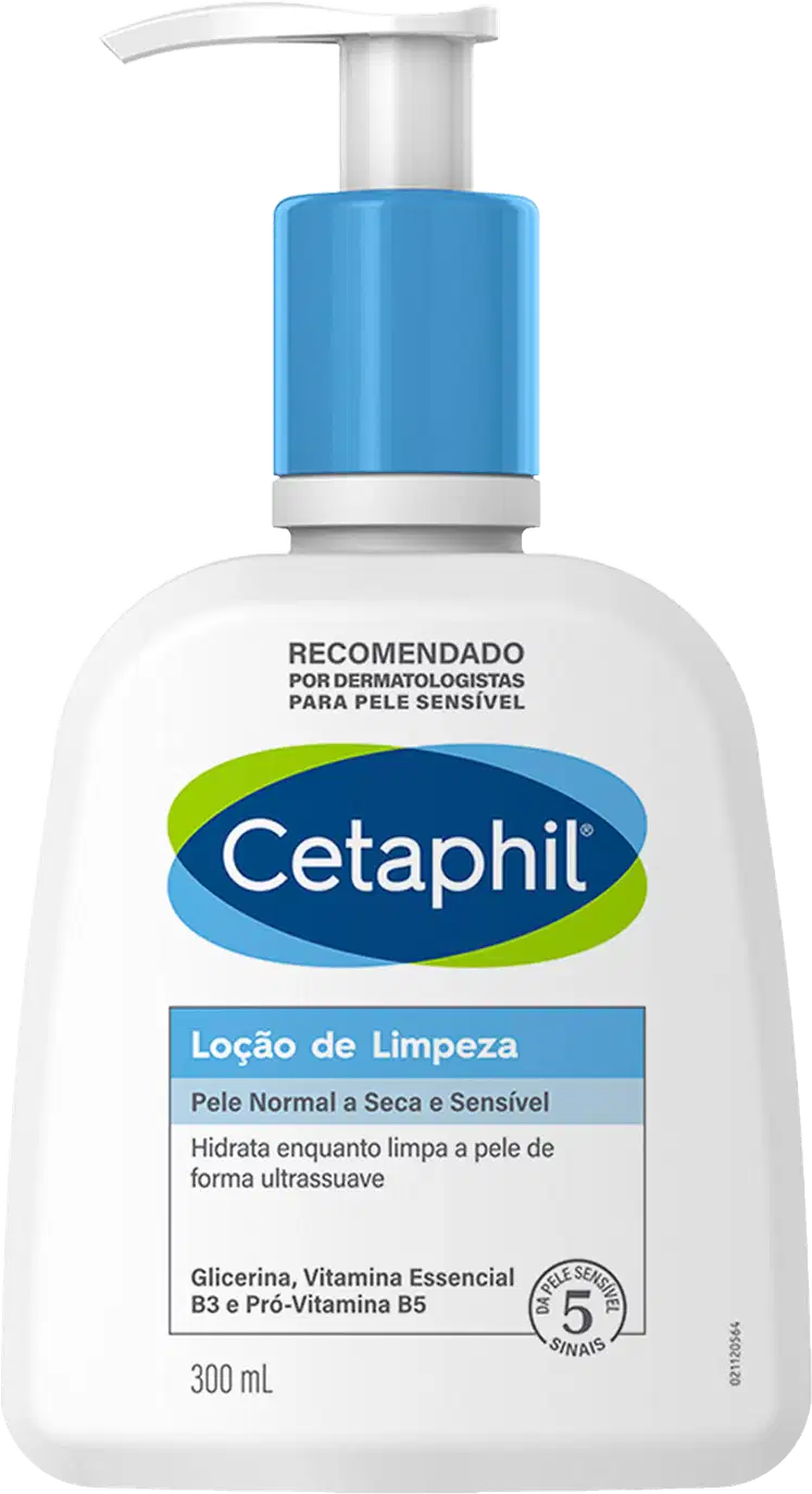 A imagem mostra a Loção de Limpeza Facial da marca Cetaphil.