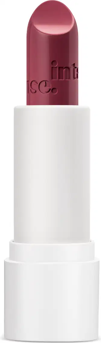 Batom de acabamento cremoso na cor rosa, em embalagem branca, da marca Intense Pop!
