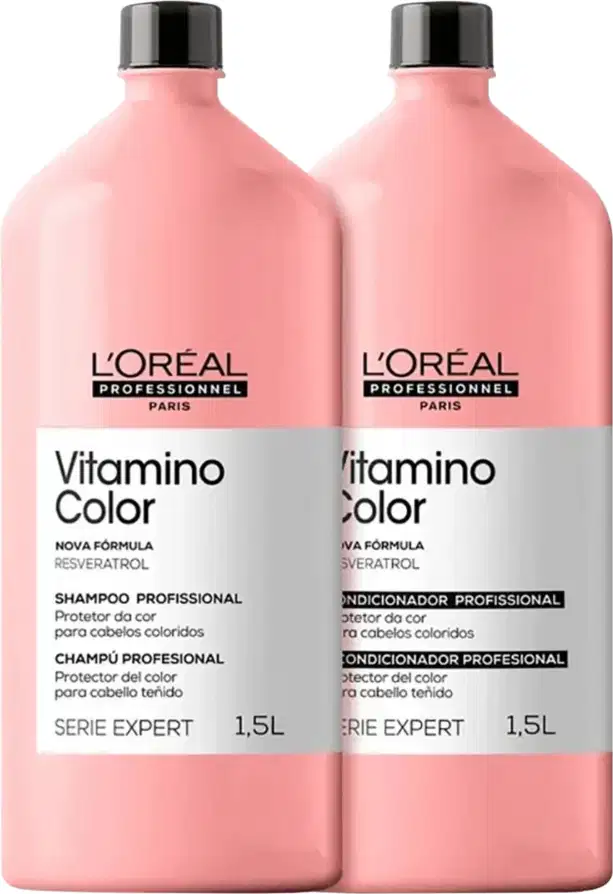 Kit L'Oréal Professionnel Serie Expert Vitamino Color Salon Care, 2 produtos.